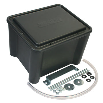 Caja de batería sellada Moroso negra con accesorios de montaje - Negro
