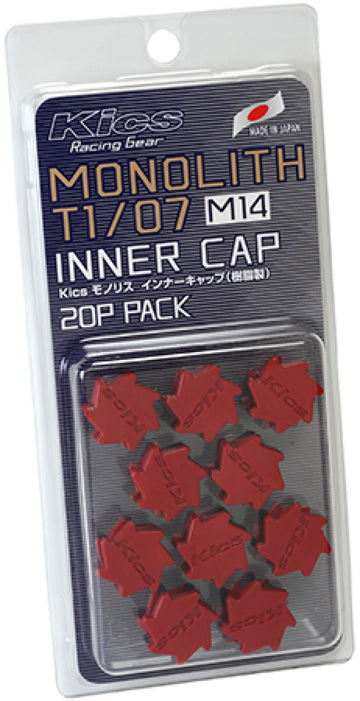 Project Kics M14 Monolith Cap - Rojo (solo funciona para terminales de monolito M14) - 20 piezas