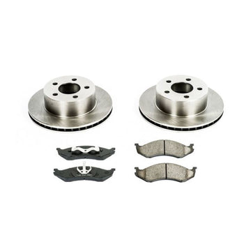 Power Stop 90-99 Jeep Cherokee Kit de freno delantero autoespecializado
