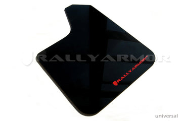 Rally Armor Ajuste universal (sin hardware) Guardabarros UR negro con logotipo rojo