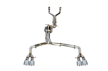 AWE Tuning Audi C7 / C7.5 S7 4.0T Track Edition Exhaust - Chrome Silver Tips